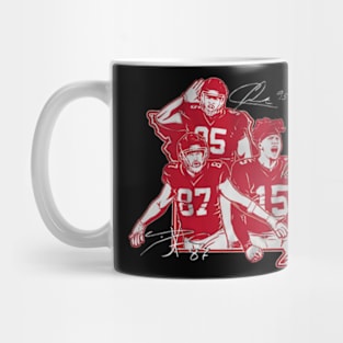 Patrick Mahomes, Travis Kelce & Chris Jones Kansas City Star Collage Mug